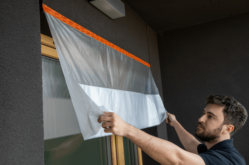 Pro-Masker tynkarski przyklejany do ściany zewnętrznej - pomarańczowy